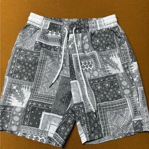 SHEIN Black and White Athletic Shorts